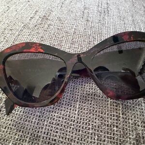 Prada Black and Red Designer Sunglasses